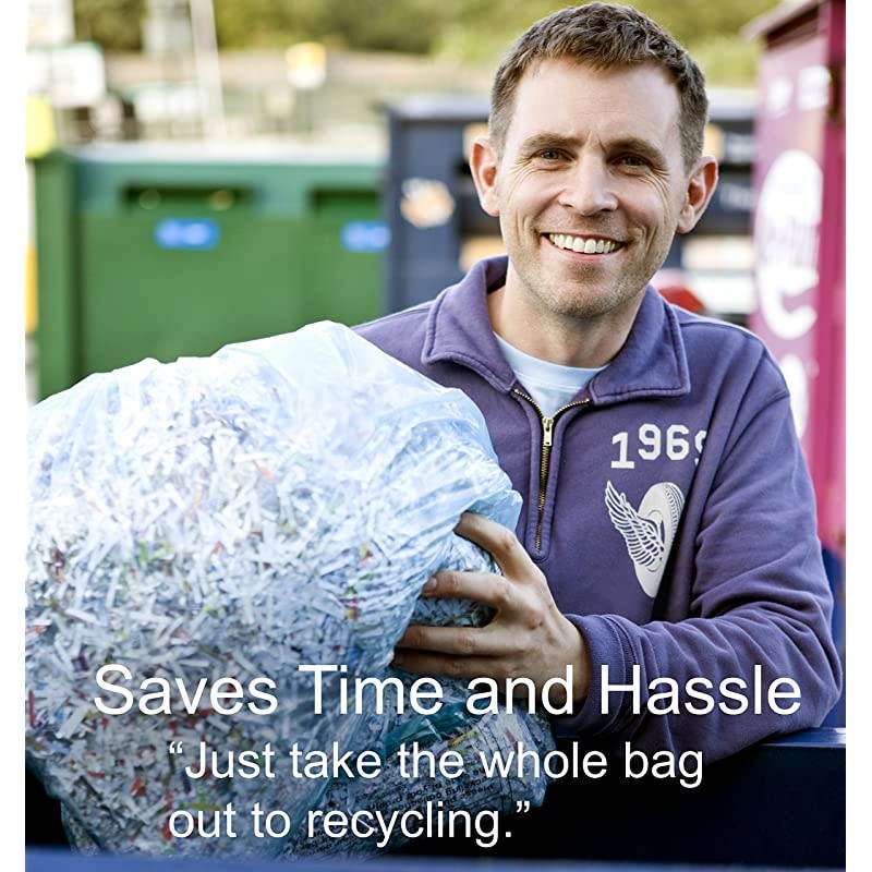 50 Paper Shredder Clear Bags Perfect Size for Most Paper Shredders up to 15 Gallons