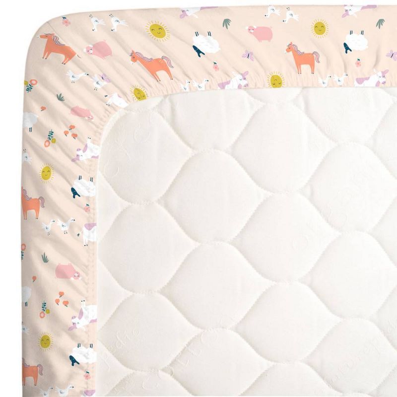 Carter's Sunny Farms Super Soft Fitted Crib Sheet