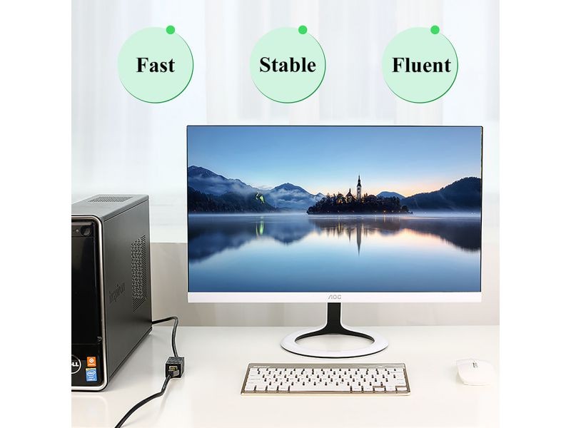 Cat 7 Ethernet Cable 100 ft LAN Cable Internet Network Cord for PS4, Xbox, Router, Modem, Gaming, White Flat Shielded 10 Gigabit RJ45 High Speed Computer Patch Wire.