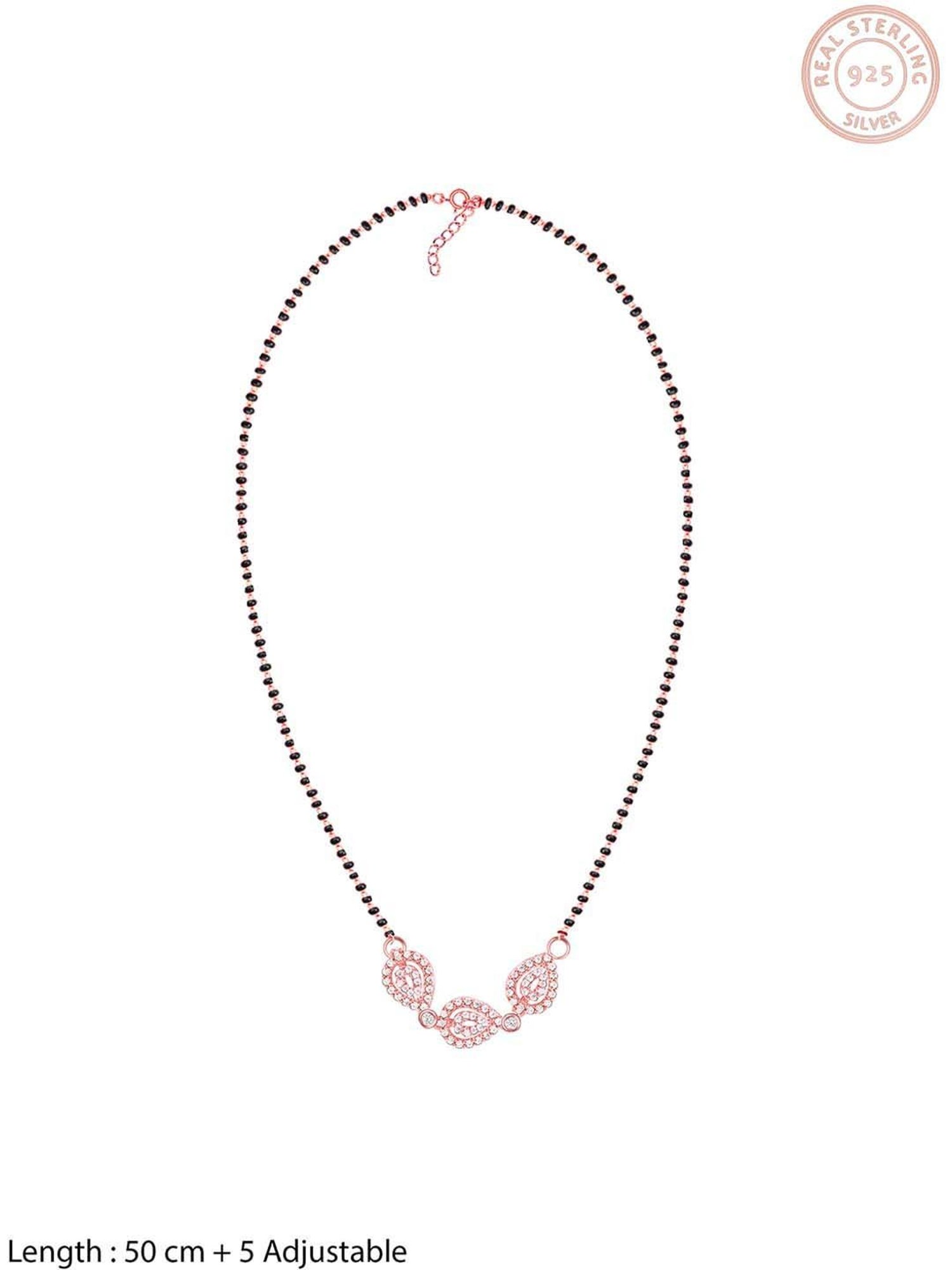 GIVA 92.5 Sterling Silver Love of Pears Mangalsutra for Women