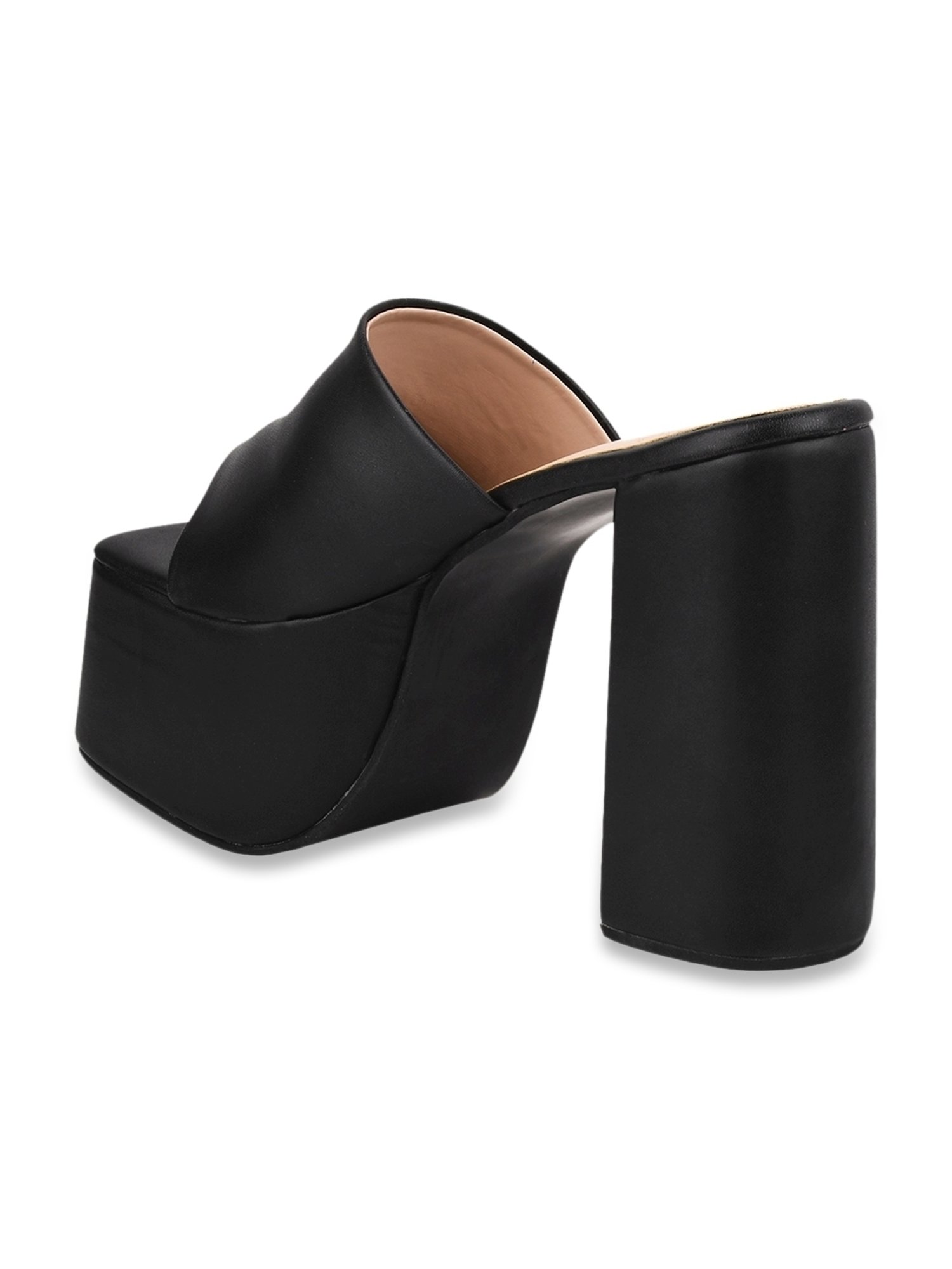 Shoetopia Women's Black Casual Sandals