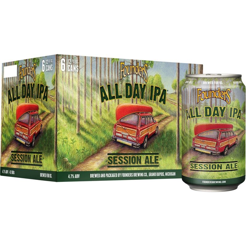 Founders All Day IPA Beer - 6pk/12 fl oz Cans