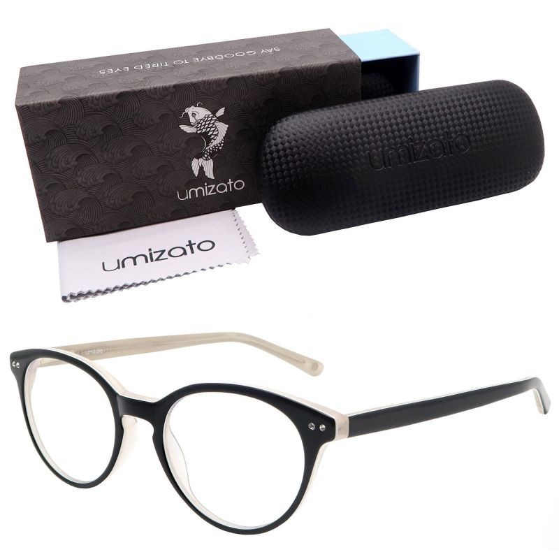 Umizato Blue Light Glasses Women Small Face, Best Blue Blockers for Boss Lady and Men, Computer Gaming, Watching TV - Eye Strain Relief, UV Blocking, Migraine Sensitivity Relief (MANILA in Tortoise)