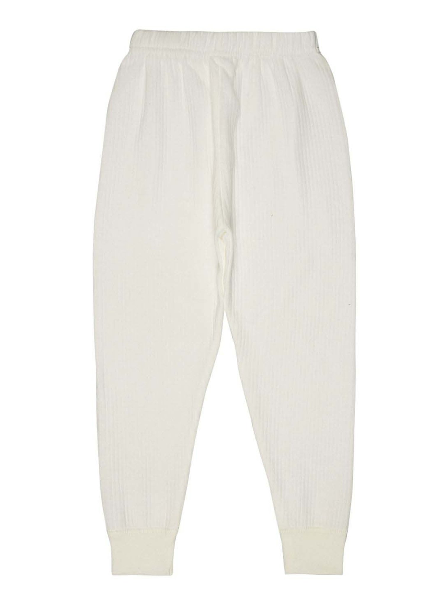 Bodycare Boys White Cotton Regular Fit Thermal Pants