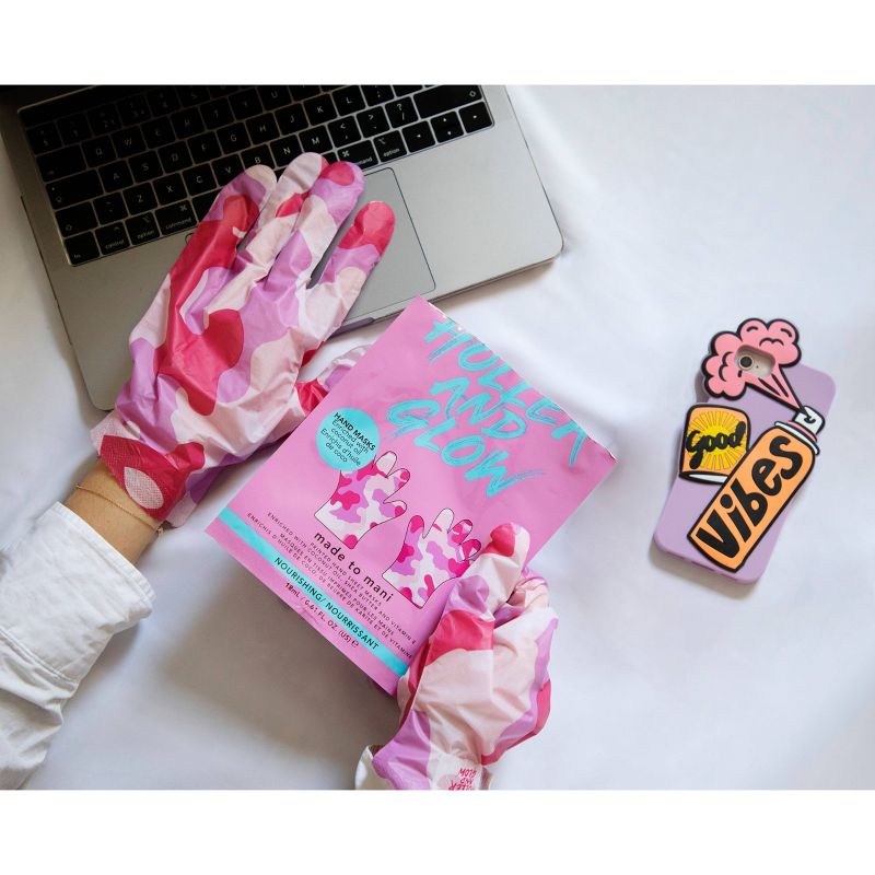 Holler and Glow Made to Mani Printed Hand Mask