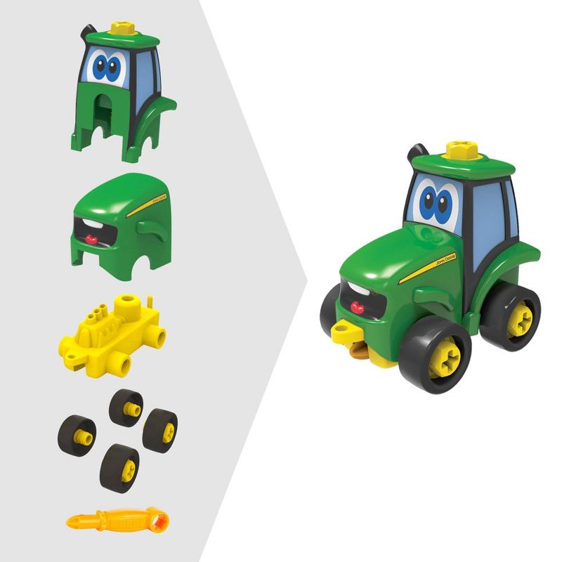 John Deere Build-A Buddy Johnny 2-in-1 Buildable Tractor