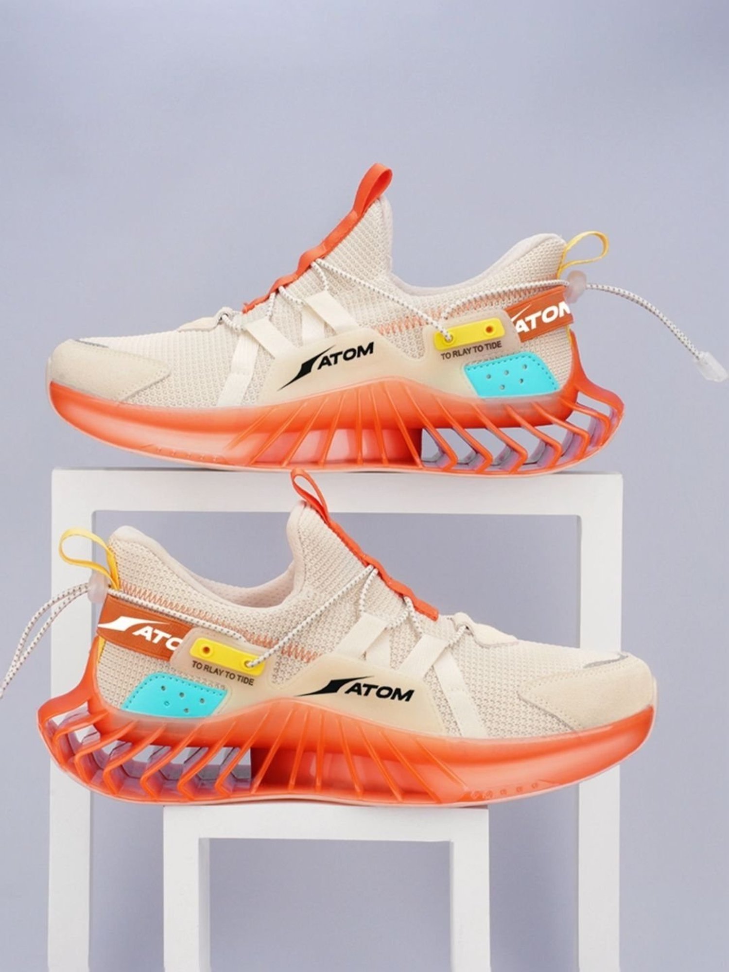 Atom Men's Good Vibes Beige Running Shoes