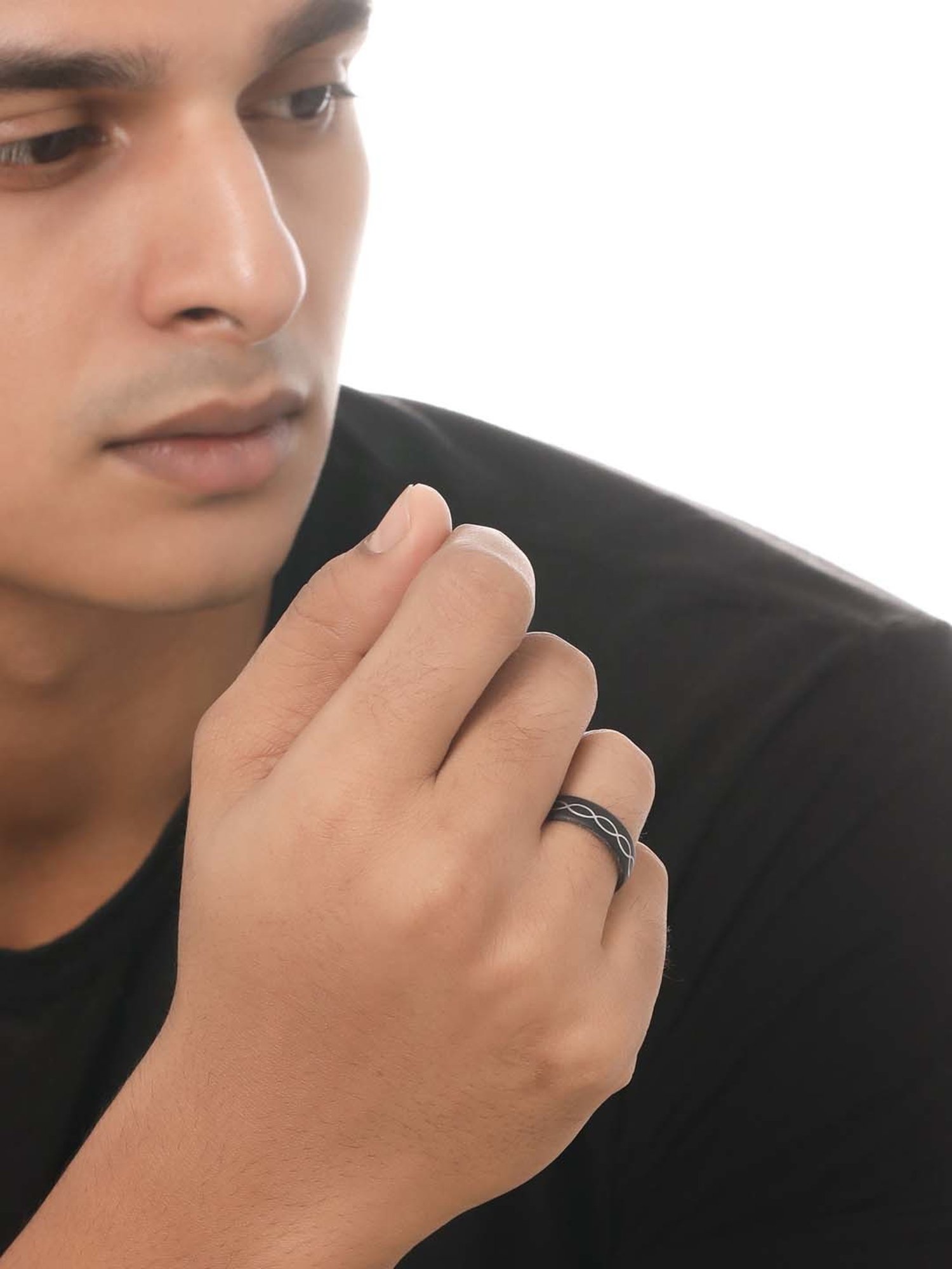 Sohi Silver-Plated Statement Ring