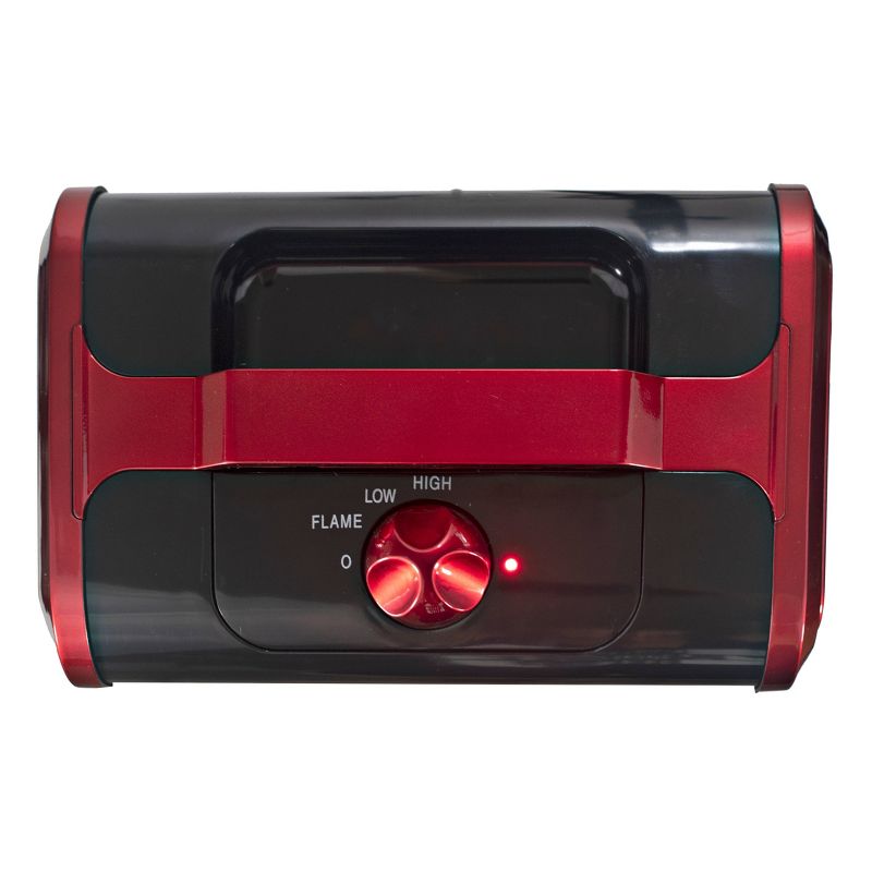 Comfort Zone Tabletop Fireplace Heater Red