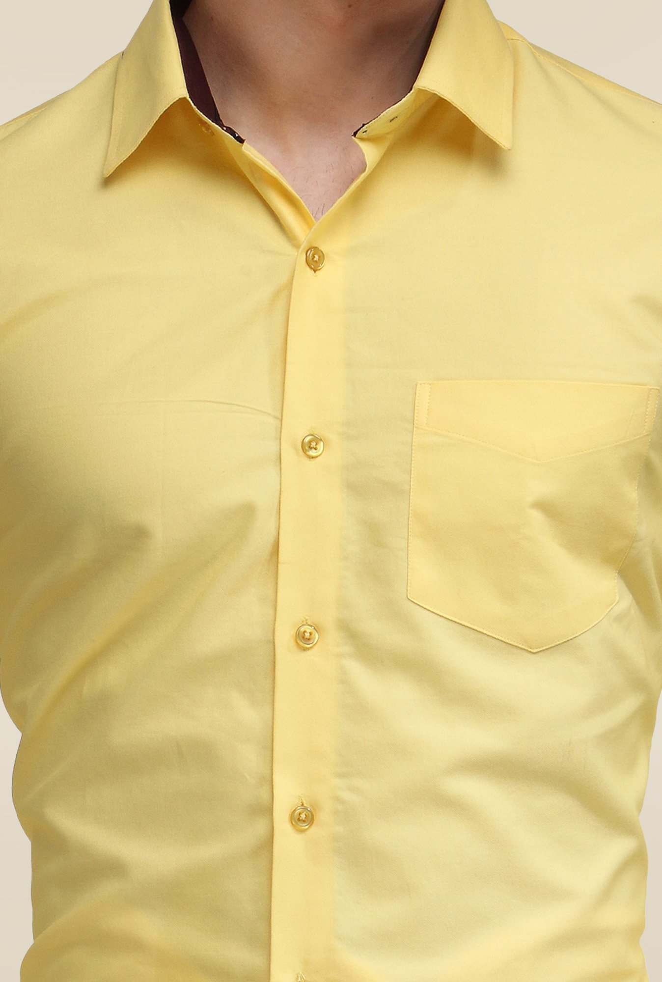 Hancock Yellow Cotton Shirt