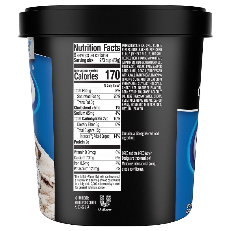 Breyers Blasts Oreo Cookies and Cream Frozen Dairy Dessert - 48oz