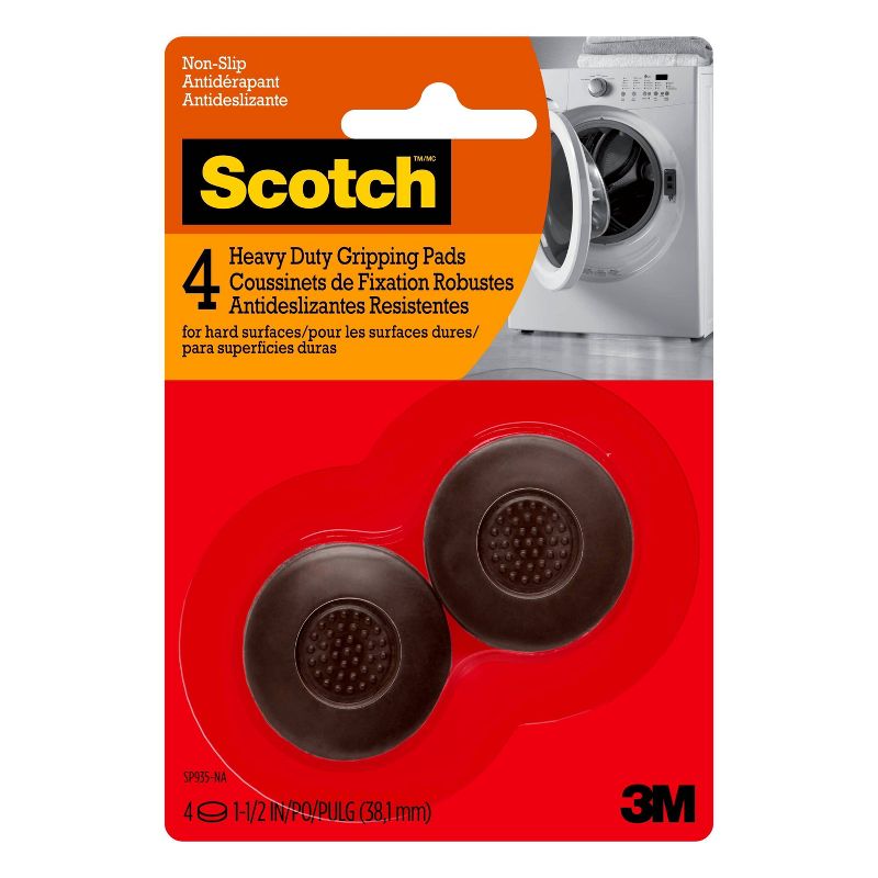 Scotch 3" 4pk Felt Pads Brown