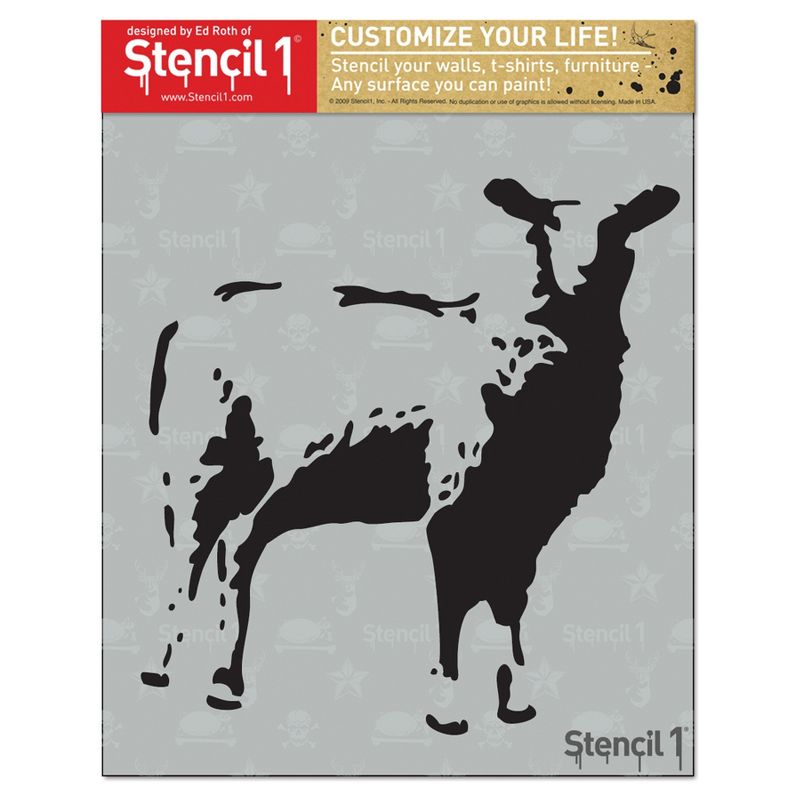 Stencil1 Sheep - Stencil 8.5" x 11"