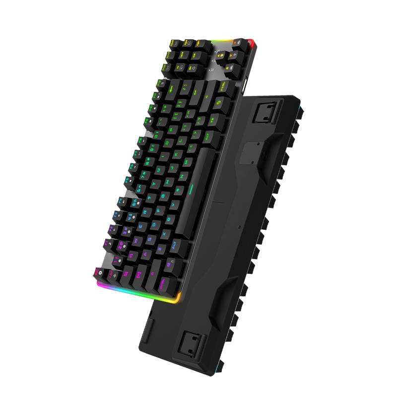 Gaming Mechanical Keyboard 87 keys OUTEMU Magnetic Hand Rest Wired Keyboard Anti-ghosting RGB/ Mix Backlit For Gamer PC Laptop