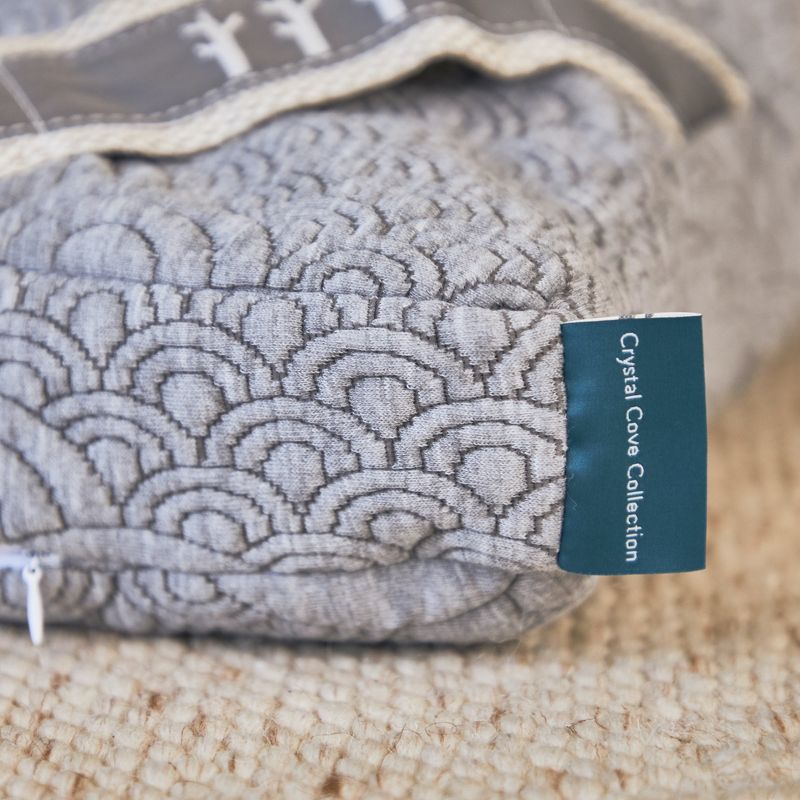 Brentwood Home Crystal Cove Square Meditation Cushion, Buckwheat Zabuton Floor Pillow, Made in California