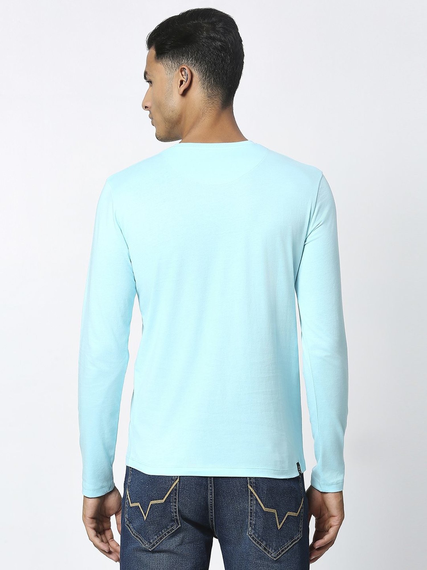 Being Human Light Green Regular Fit Printed T-Shirt