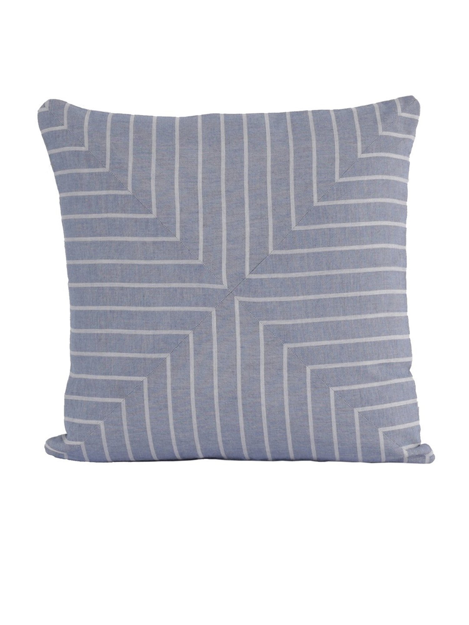 Maspar Cotsmere Adore Checked Blue 300 TC Cotton Cushion Cover