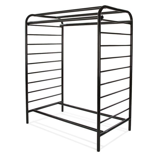 Econoco A301 - B Double Center Floor Rack - Black