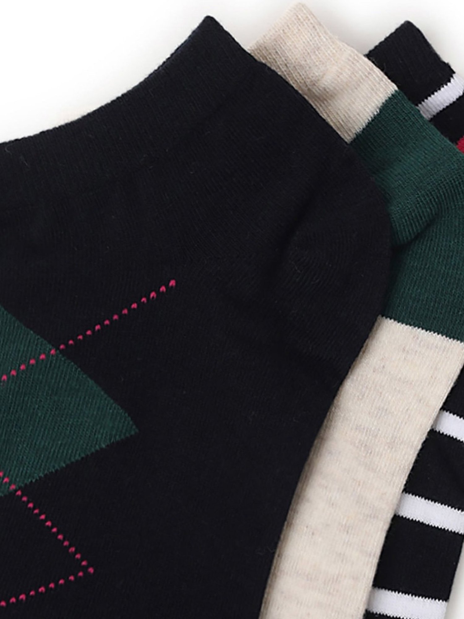 American Eagle Multicolor Printed Socks - Pack of 3