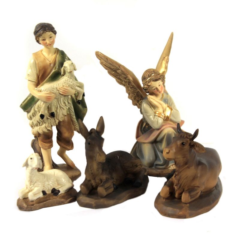 Christmas 6.0" Nativity  W/ Kings & Shepherd Holy Family Shepherd Boy  -  Decorative Figurines