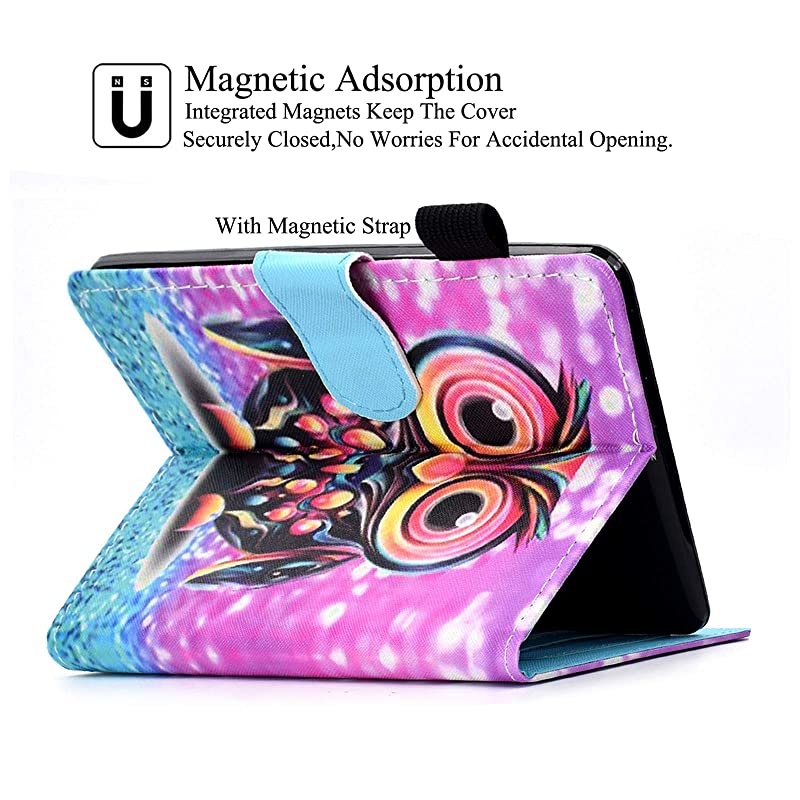 Kindle 10th Gen 2019 Case, Folio Smart Cover with Auto Wake/Sleep Feature Premium PU Leather Cards Slots Slim Cover for All-New Kindle 10th Generation 2019 Release 6" Reader (Papillons)