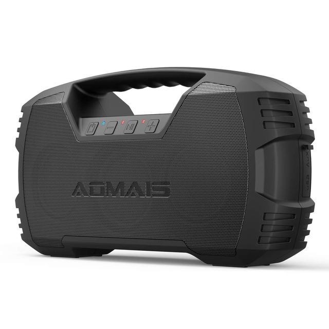 AOMAIS GO Bluetooth Speakers, 40H Playtime Outdoor Portable Speaker, 40W Stereo Sound Rich Bass, IPX7 Waterproof Bluetooth 5.0 Wireless Pairing,10000mAh Power Bank, for Party, Travel [2020 Upgrade]