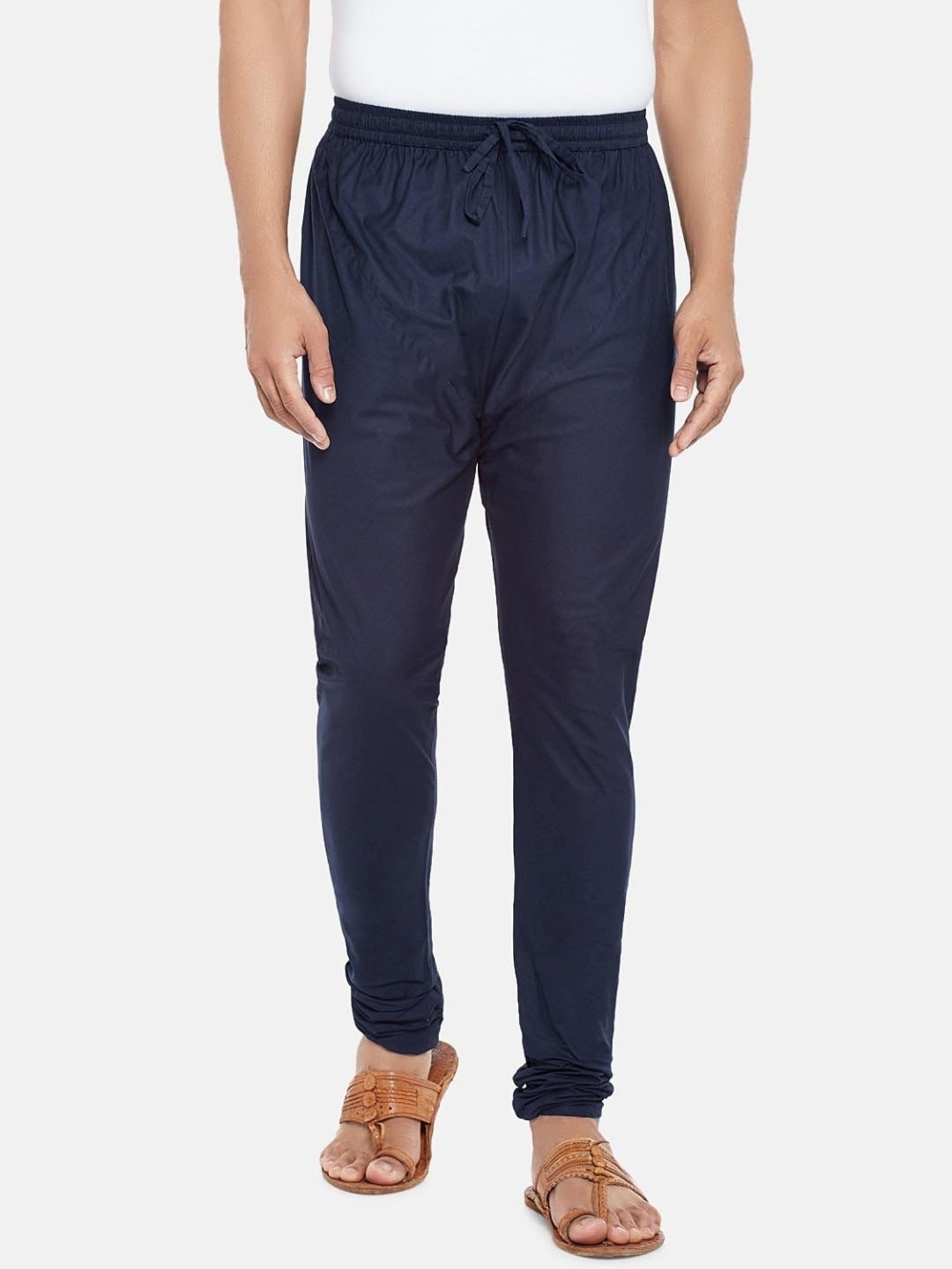 Indus Route by Pantaloons Indigo Blue Cotton Regular Fit Churidars