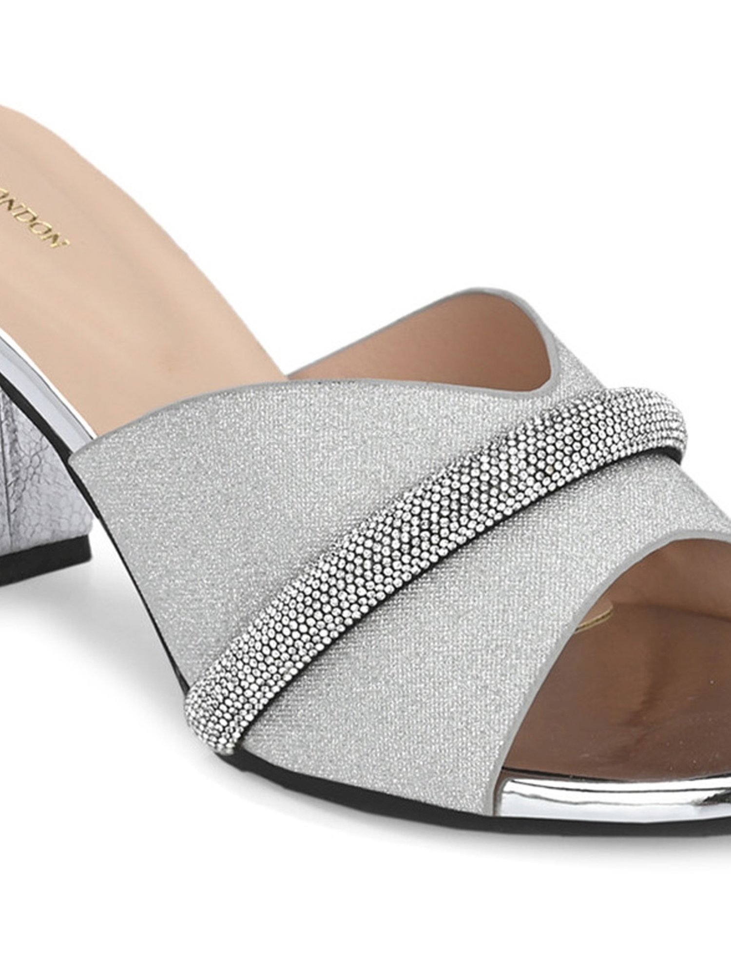 Clog London Women's Silver Casual Sandals