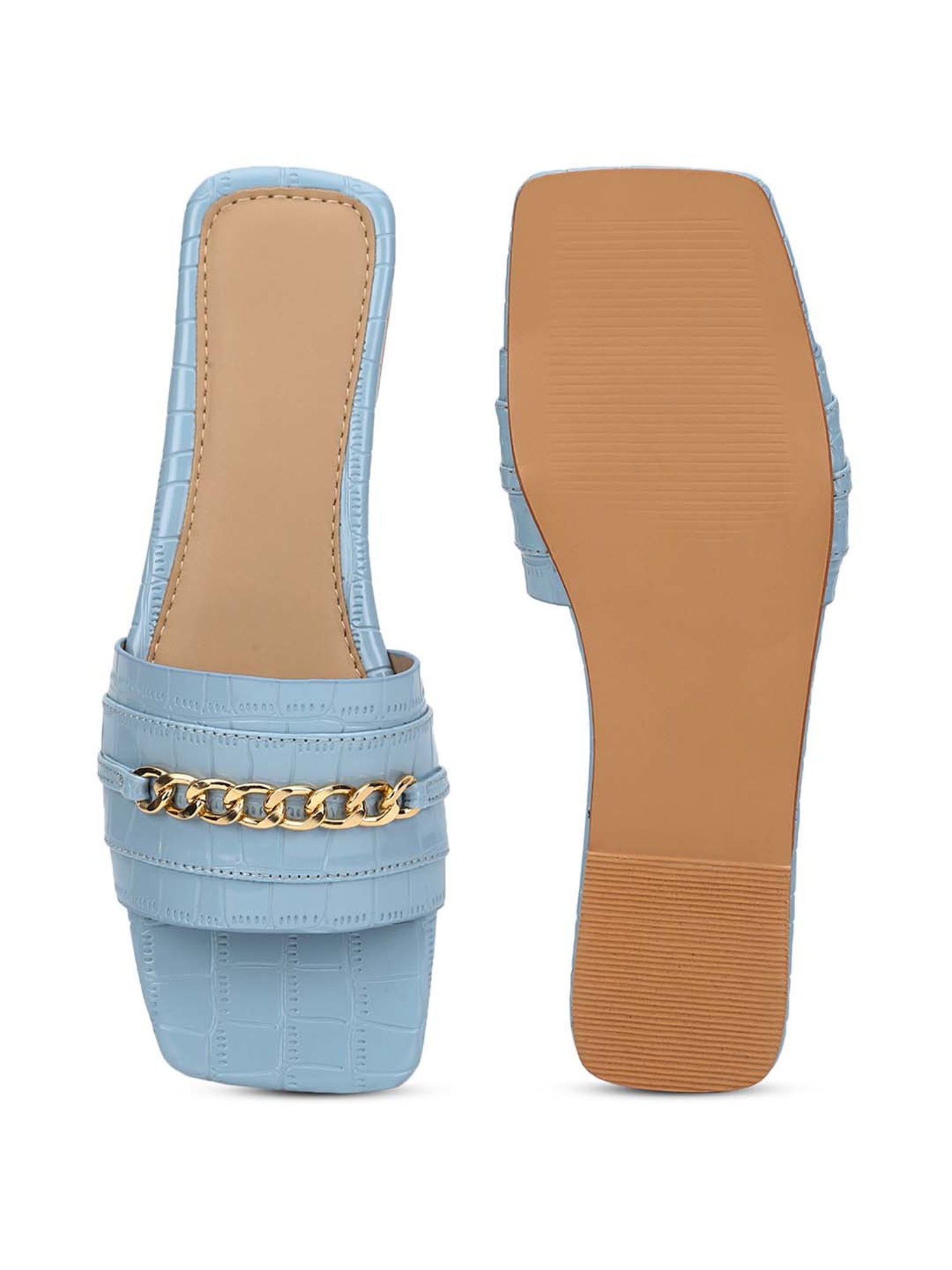 Truffle Collection Women's Blue Casual Sandals