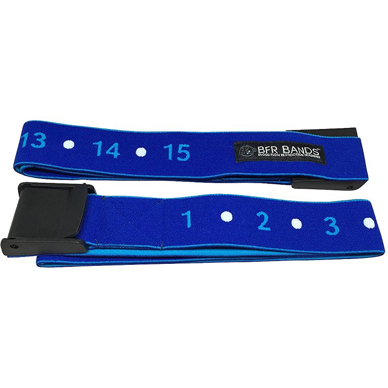 BFR Bands Elite 2.0 Blood Flow Restriction Occlusion Training Bands - Blue