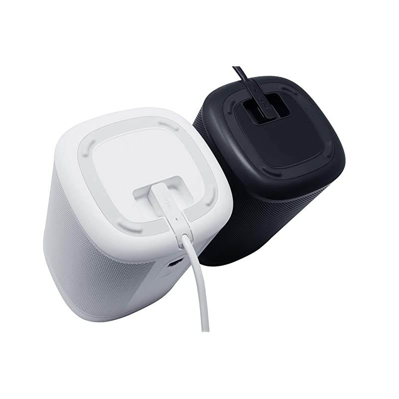 19.5in 2-Pack Power Cord Compatible with Sonos Play One, Sonos Play-1 and Sonos One SL Speaker. Compatible with Sonos Play One Short Power Cable Cord (Short, White)