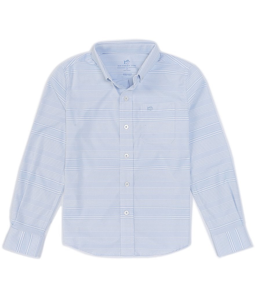 Southern Tide Boys 4-20 Long-Sleeve Seaward Stripe Shirt