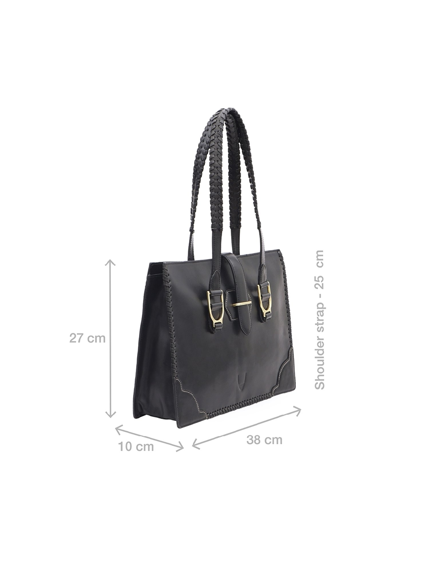 Hidesign WILD WEST  Black Solid Large Laptop Handbag