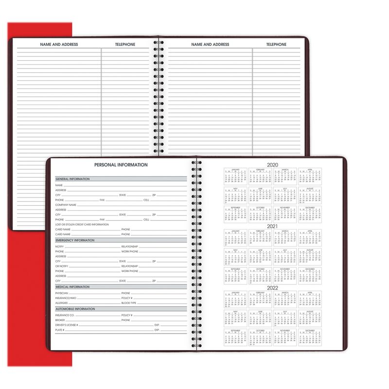 At-A-Glance Weekly Appointment Book 10 7/8 x 8 1/4 Winestone 2020-2021 7095050