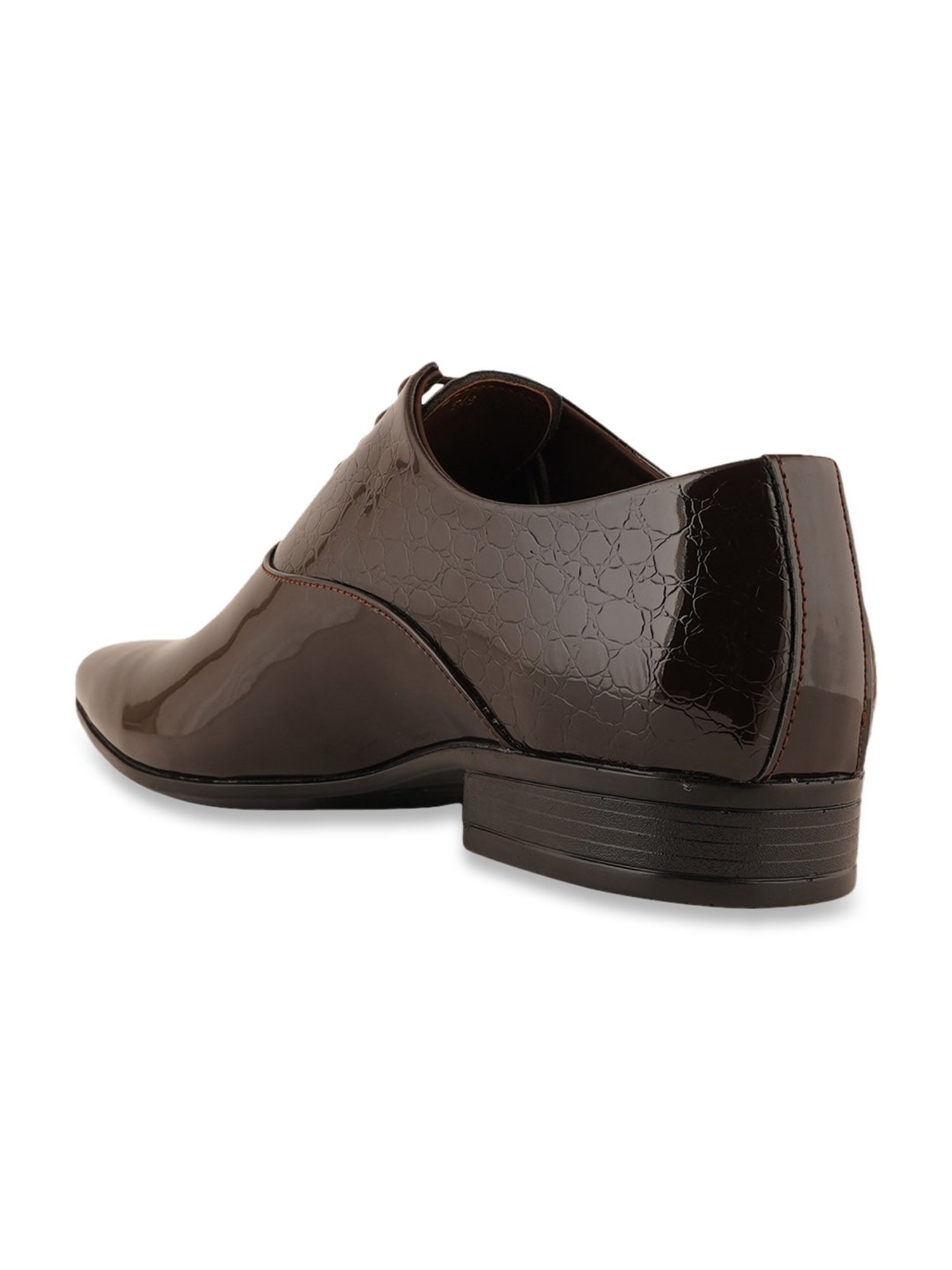 Pelle Albero Men's Brown Oxford Shoes