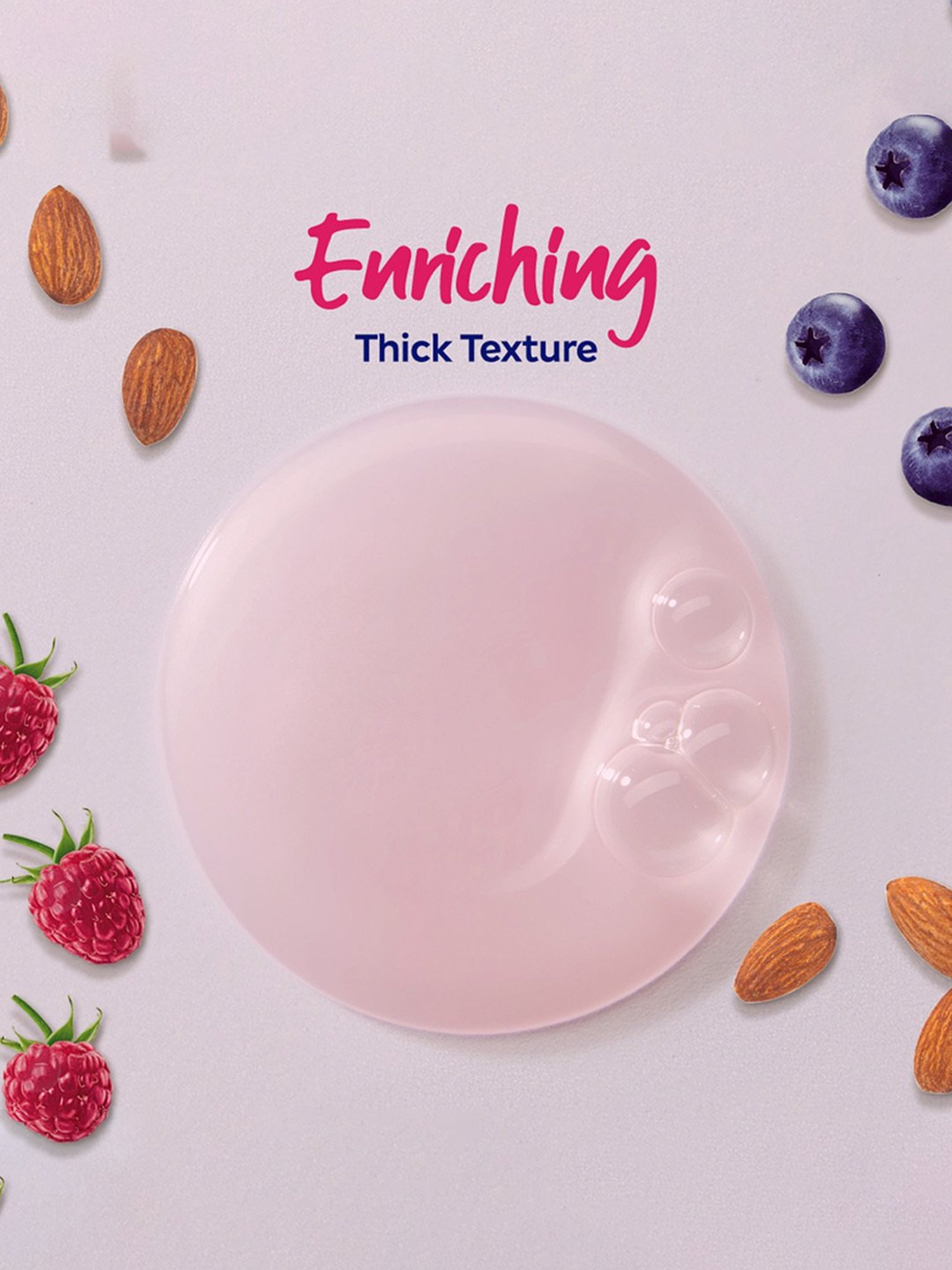 NIVEA Fresh Blends Raspberry, Blueberry & Almond Milk Shower Gel - 300 ml