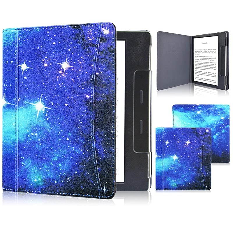 Case Fits AllNew Kindle Oasis 2019 Folio Smart Cover Leather Case with Auto Wake Sleep Feature for Kindle Oasis 10th Generation 2019 Release amp 9th Generation 2017 Release Blue Sky