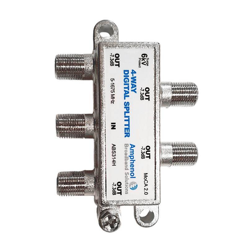 Amphenol 3-Way Digital Splitter MoCA 2.0 ABS313H