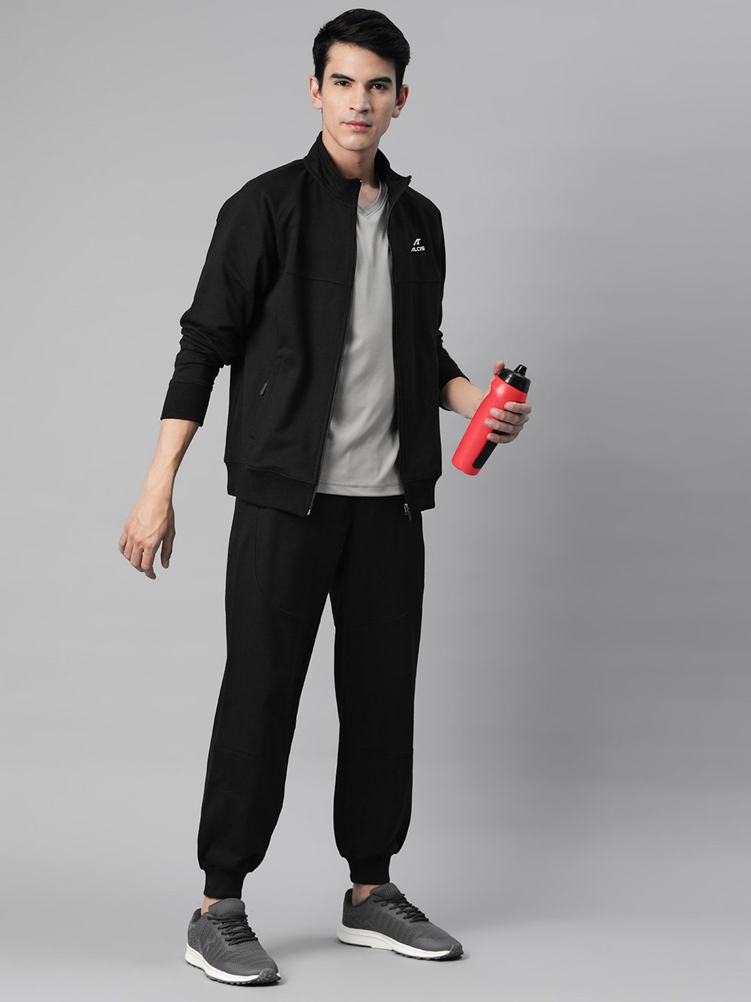 Vimal Jonney Light Mud Cotton Regular Fit Tracksuit