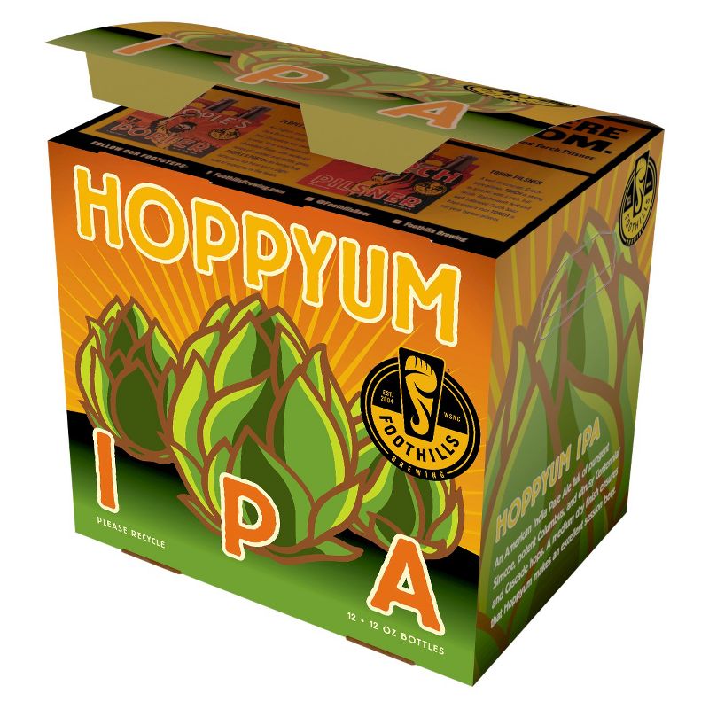 Foothills Hoppyum IPA Beer - 12pk/12 fl oz Bottles