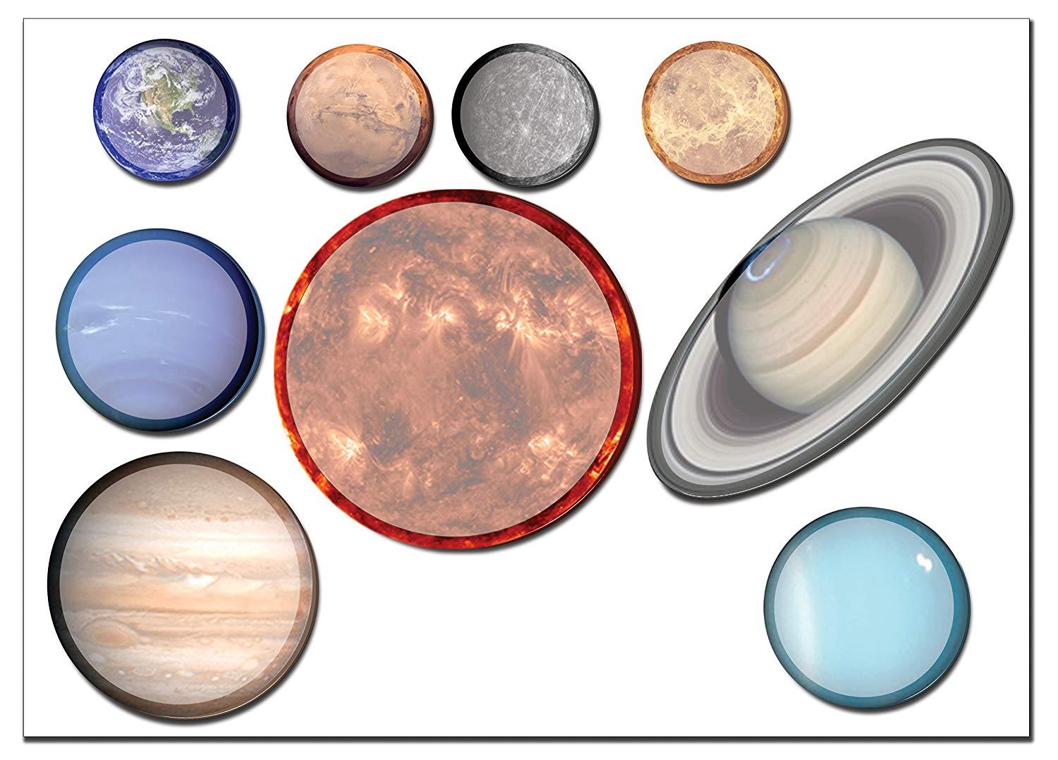 9 pack Solar system Sticky Note set, Space set