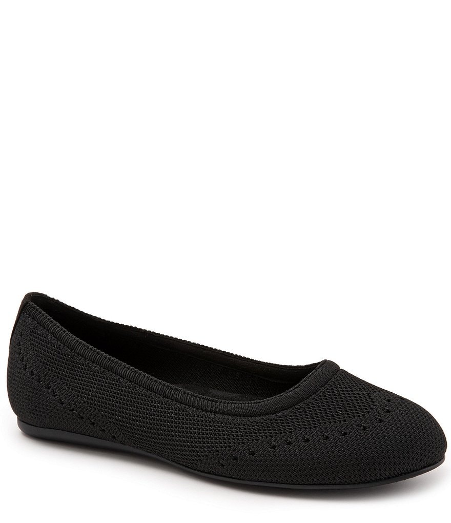 SoftWalk Santorini Tailored Stretch Knit Slip On Flats