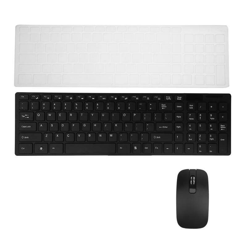 2.4GHZ Ultra-Slim Silent Wireless Adjustable DPI Comfortable Mouse and Keyboard Combo Professional Keyboards Set for PC Laptop