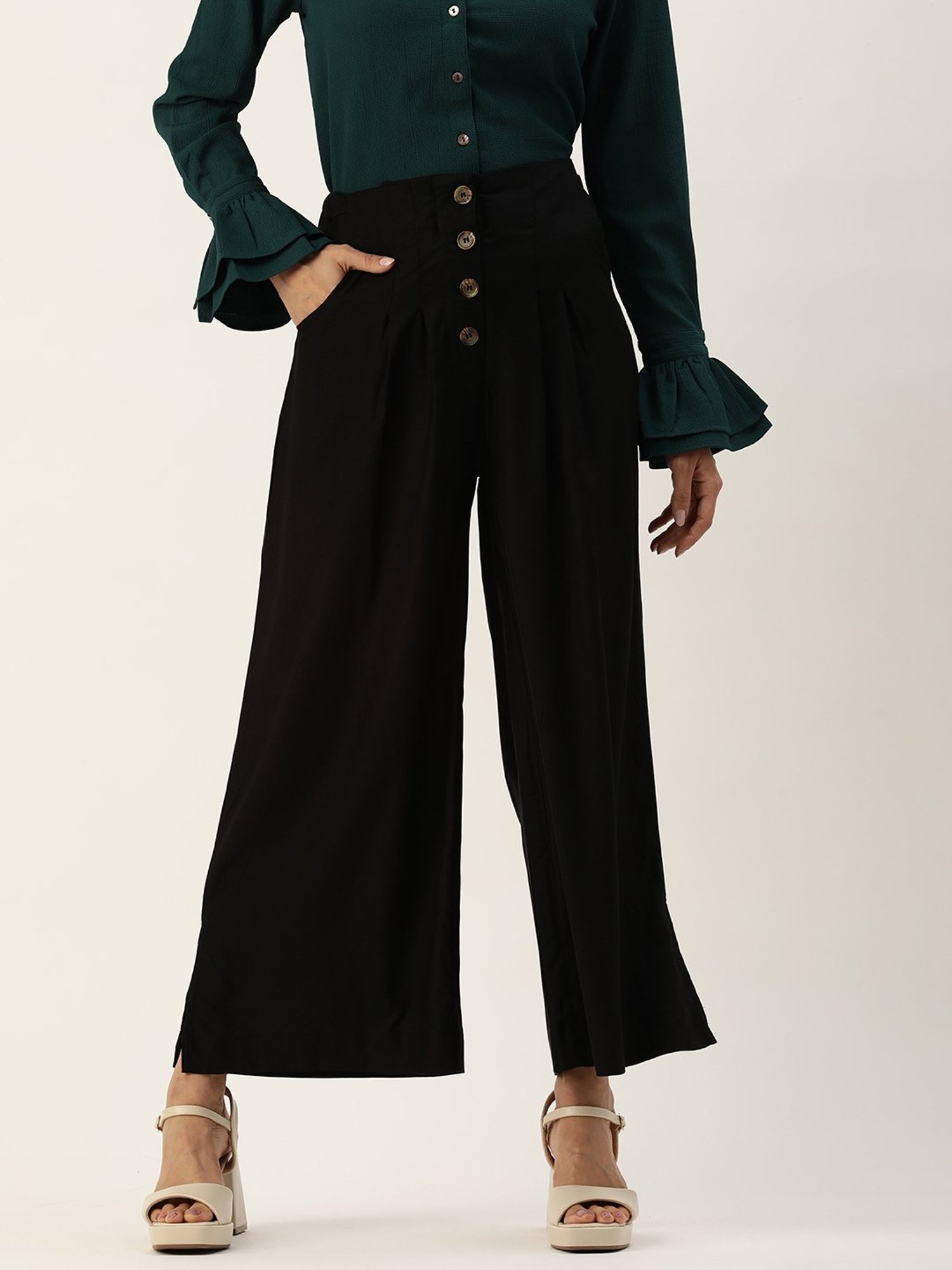 Amukti Black Palazzos