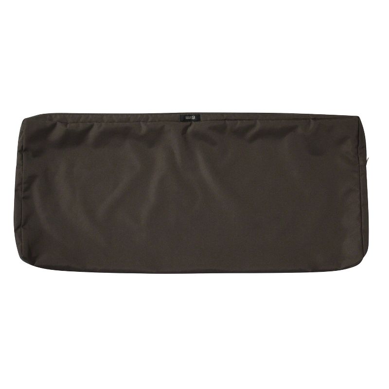 42" x 18" x 3" Ravenna Water-Resistant Patio Bench/Settee Cushion Espresso - Classic Accessories