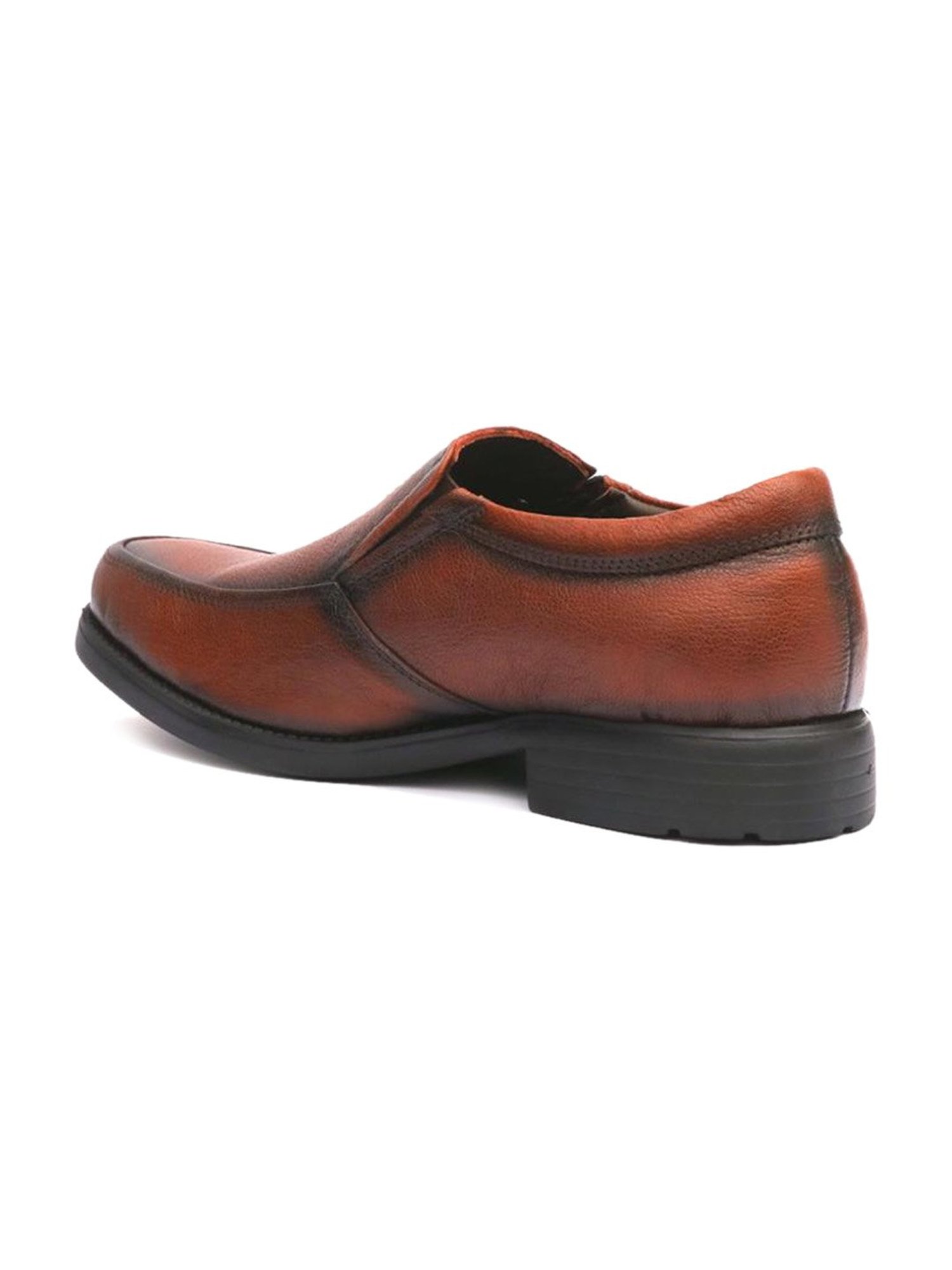 Hitz Men's Brown Formal Slip-ons