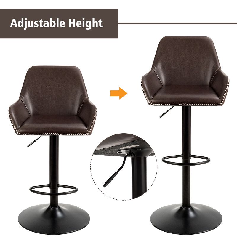 Ladder Barstool Seat Black - Riverstone Furniture Collection