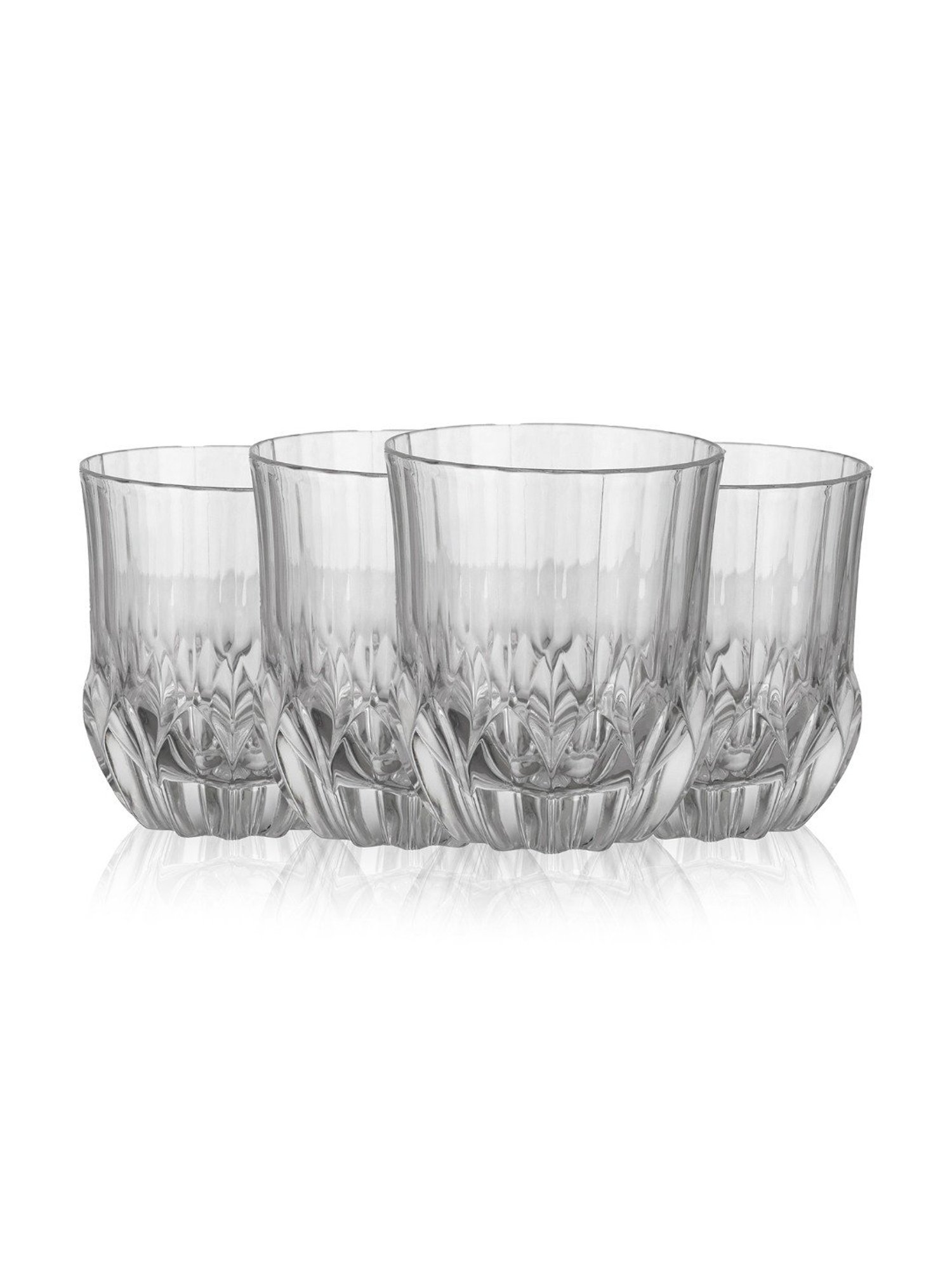 Mikasa Julie Transparent Glass Flute Glass (0.266 L) - Set of 4