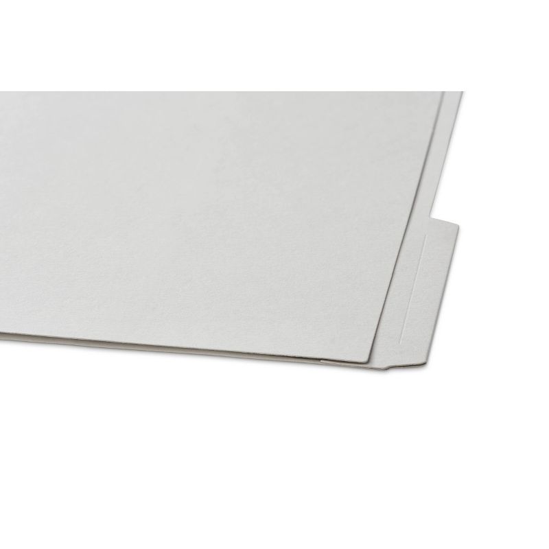6ct File Folders with Label Set Letter Size Gray - Good Office Day