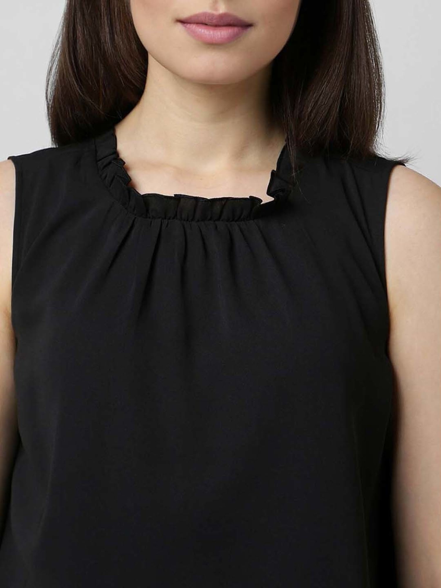 Van Heusen Black Regular Fit Top